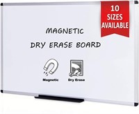 VIZ-PRO Magnetic Dry Erase Board, 6' x 4', Silver