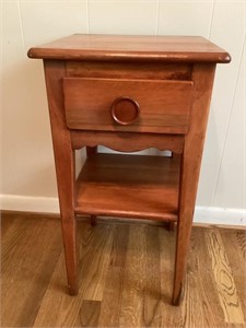 Pine Side Table with Drawer