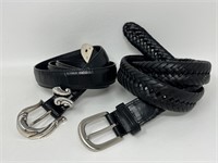 Leather Belts Braided L & XL