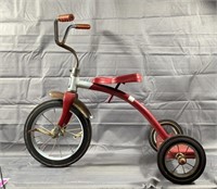 Vin. 1970s Roadmaster Red Tricycle Single Deck
