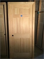 WOOD INTERIOR DOOR 2-8 RH W SPLIT FRAME, CASING
