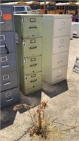 5 Metal File Cabinets