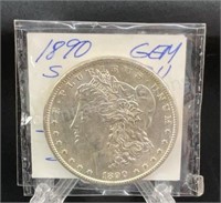 1890 US Morgan Silver Dollar S