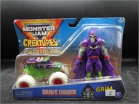 Monster Jam Creatures Grave Digger Grim NIP