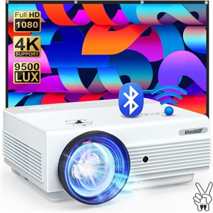 USED $270 1080P WiFi Bluetooth Projector