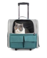 Cat Carrier Backpack with Wheels - Lightweight