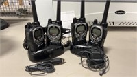 4 MIDLAND GXT1000/1050 SERIES FRS RADIOS