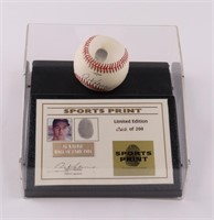 Autographed Al Kaline OAL Baseball Display