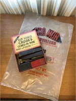 Antique streight razors and Greentown In bag