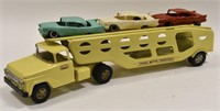 Tonka Motor Transport Car Carrier Truck With Cars