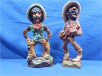 2 Ceramic Mexican Figures