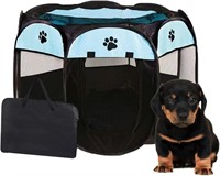 Portable Folding Dog Playpen, Small with Bag