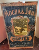 LARGE DALLEY HAMILTON COFFEE TIN MOCHA & JAVA