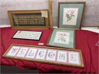 Flowers, Welcome, Shakespeare Frames
