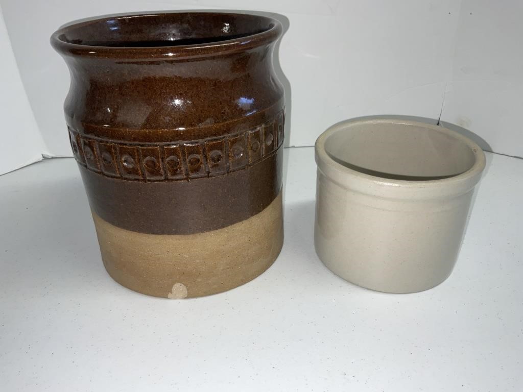 Two pottery pieces