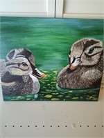 F5) Beautiful 16x20 duck painting
