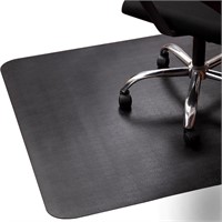 Office Rolling Chair Mat  Black  47 x 35