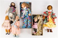 Wood, Folk Art, Italian Anili & Other Dolls