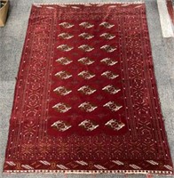4' x 6' Persian Turkoman Rug.
