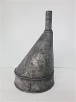 Vintage galvanized funnel