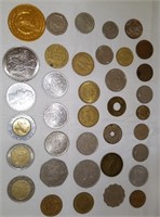 Collection of Old Foreign Coins and Tokens