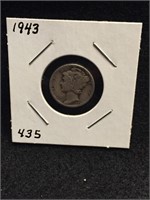 1943 Silver Mercury Dime