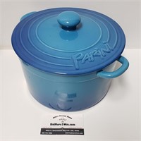 Parini Blue 3 QT. Flameproof Casserole Pot w/ Lid