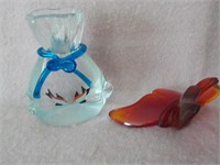 glass butterfly and fish face