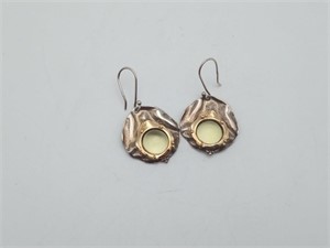 14K  Gold  & 925 Israel Made Earrings
