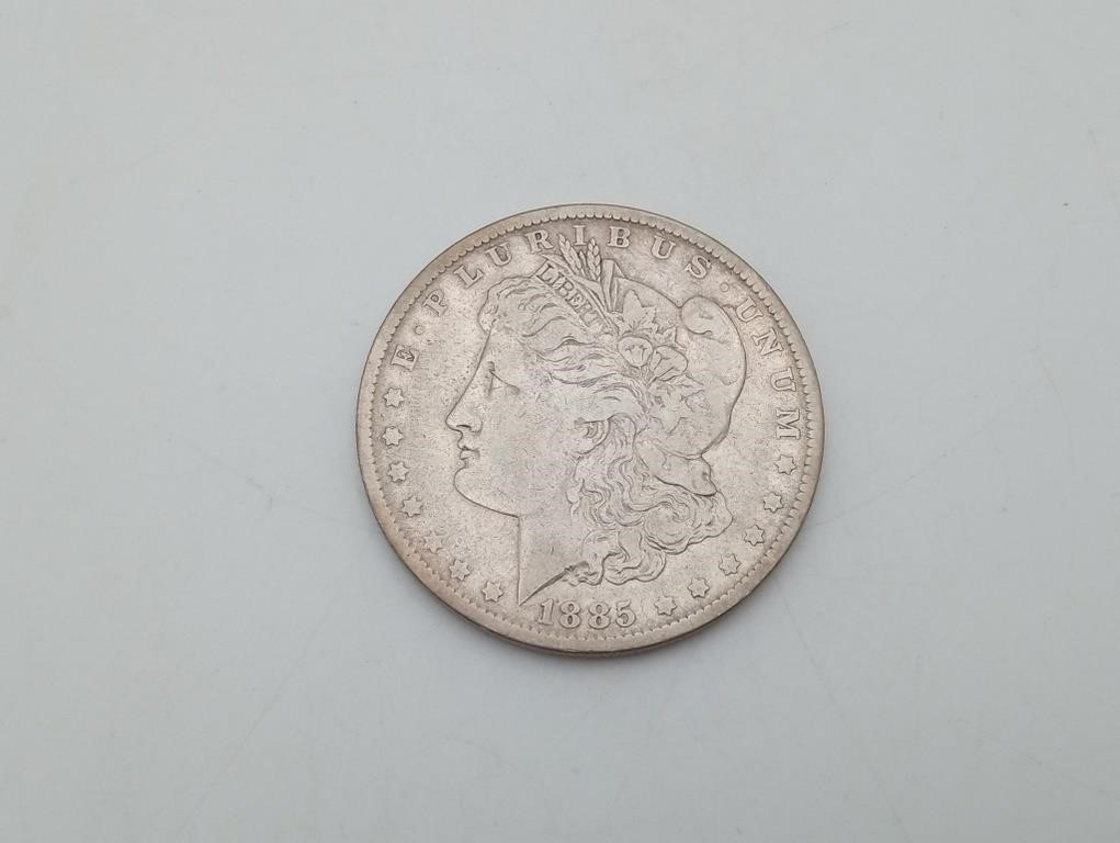1885-O Morgan Silver Dollar VERY CLEAN not graded
