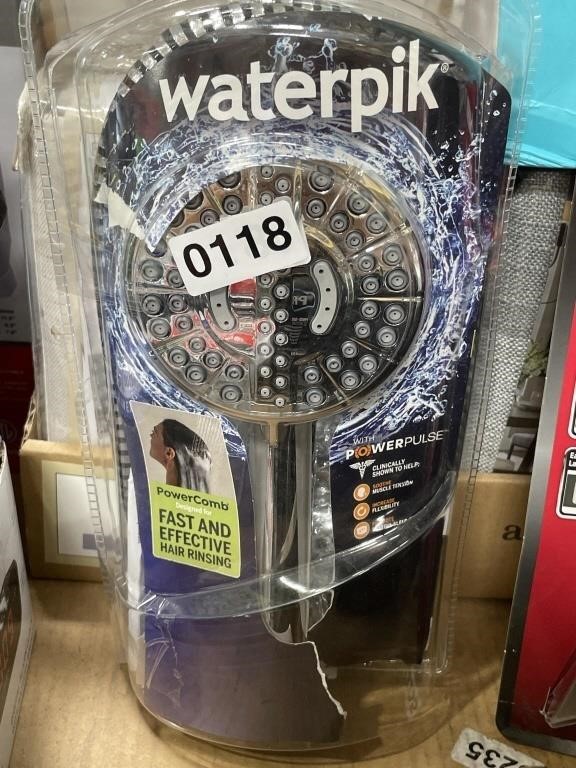 WATERPIK SHOWERHEAD RETAIL $40