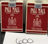 Vintage collectible pall mall playing cards