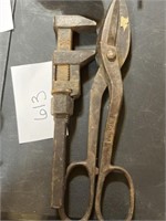 Vintage forged metal shears & more