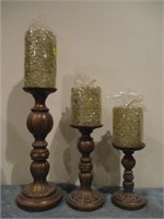 candle holders .
