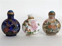 3 Antique Chinese Snuff Bottles