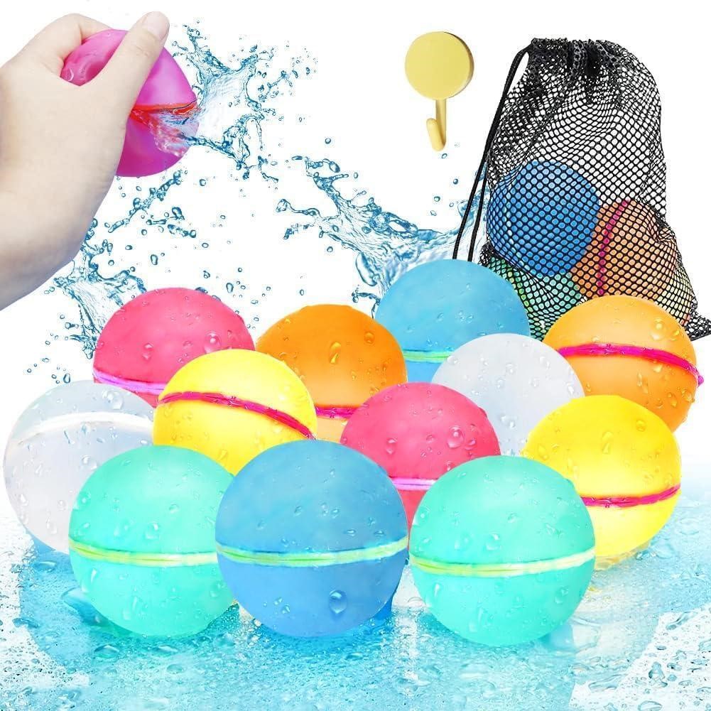 12 Pcs Reusable Water Balloons x2