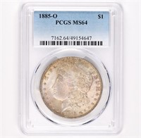 1885-O Morgan Dollar PCGS MS64