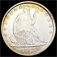 1843-O Seated Liberty Half Dollar NEARLY