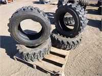 Skid Steer Tires (QTY 4)