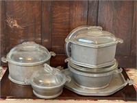 Guardian Ware Pots Glass Lid Lot
