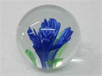 3.25" Vintage Flower Paperweight