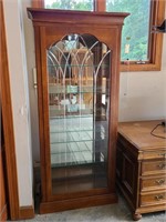 Lighted curio cabinet