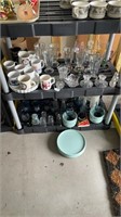 Large grouping of glassware, plus