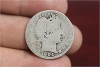 A 1904 Barber Quarter