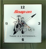 Snap-On Square Electric Wall Clock