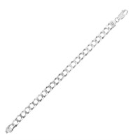 Sterling Silver Cuban Curb Link Style Bracelet