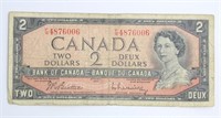 1954 CANADIAN $2 BILL