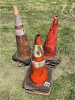 18 Safety Cones- Poor Condition