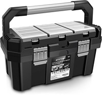 Anyyion 18in Tool Box with Removable Tray