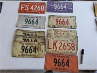 (11) 1960s IL License Plates
